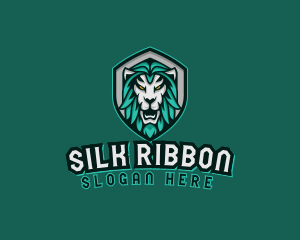 Wild Lion Shield logo design