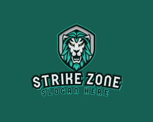 Wild Lion Shield logo design