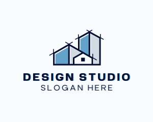 Architecture House Blueprint logo
