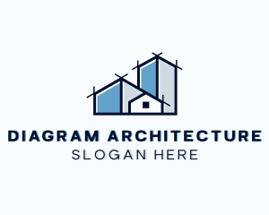 Architecture House Blueprint logo