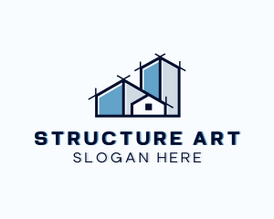 Architecture House Blueprint logo