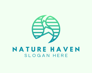 Natural Water Stream logo design