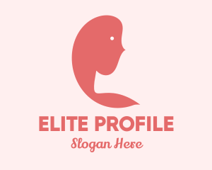 Pink Woman Silhouette  logo