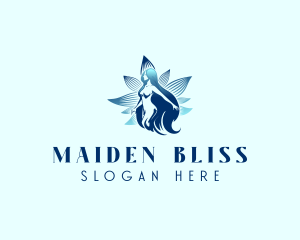 Lotus Flower Maiden logo design