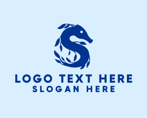 Seahorse Letter S  logo