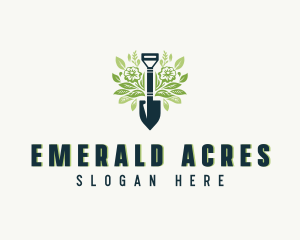 Yard Landscaping Shovel logo