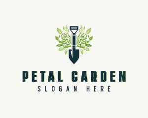 Yard Landscaping Shovel logo design