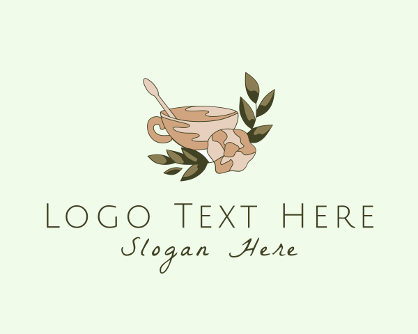 Floral Ceramic Cup logo