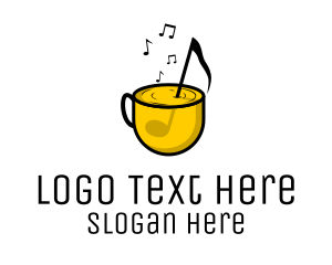 Coffee - Musical Note Cafe logo design