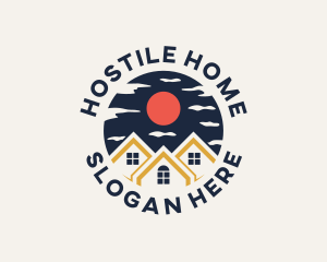 Roofing Home Property logo design