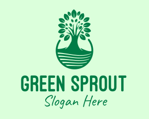 Green Tree Natural Landscape logo