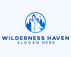 Forest Wolf Wildlife logo design