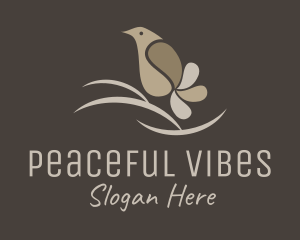 Peaceful Aviary Bird logo design