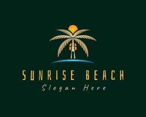 Tropical Beach House logo design