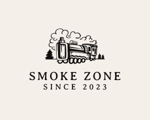 Vape Train Smoke logo design