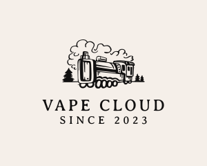 Vape Train Smoke logo design