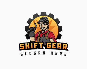 Welding Torch Gear logo design