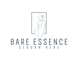 Naked Woman Spa logo design