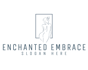 Naked Woman Spa logo design