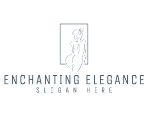 Naked Woman Spa logo design