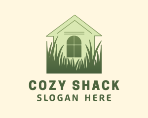 House Garden Grass logo design