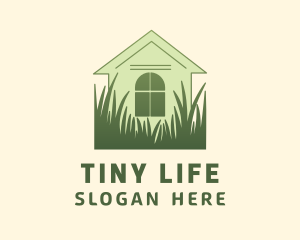 House Garden Grass logo design