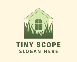 House Garden Grass logo design