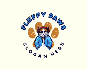 Paw Cat Accessory logo design