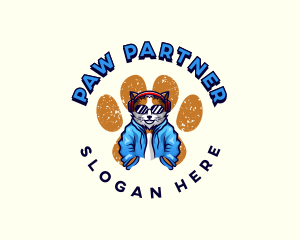 Paw Cat Clothing logo design