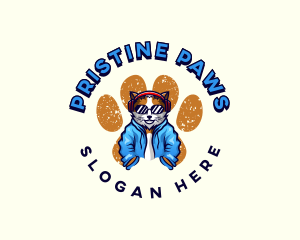 Paw Cat Clothing logo design