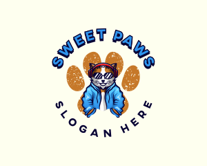 Paw Cat Accessory logo design