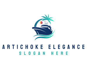 Yacht Beach Travel logo design