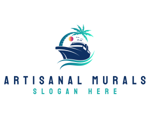 Yacht Beach Travel logo design