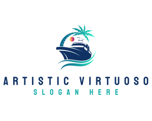 Yacht Beach Travel logo design