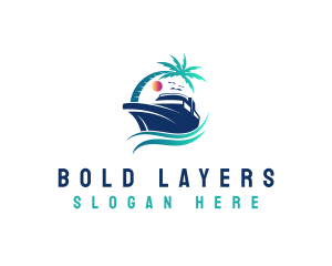 Yacht Beach Travel logo design