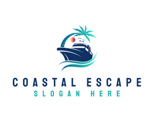 Yacht Beach Travel logo design