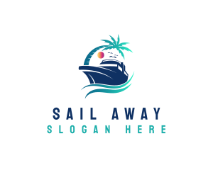 Yacht Beach Travel logo design