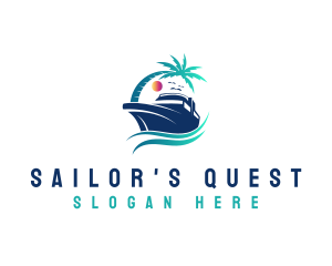 Yacht Beach Travel logo design