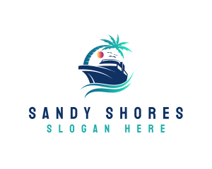 Yacht Beach Travel logo design