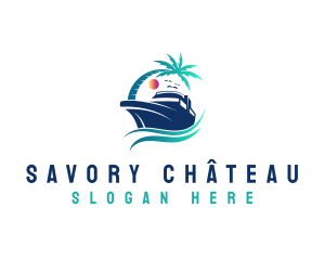 Yacht Beach Travel logo design