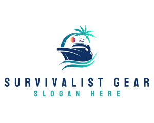 Yacht Beach Travel logo design