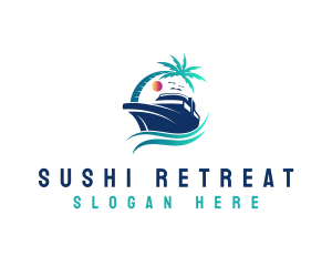 Yacht Beach Travel logo design