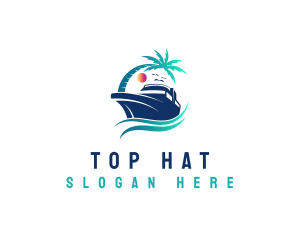 Yacht Beach Travel logo design