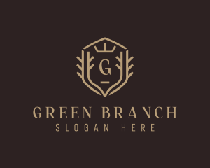 Crown Shield Branch logo design