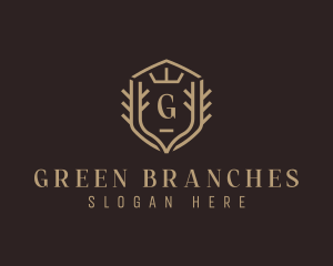 Crown Shield Branch logo design