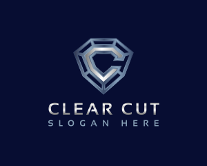 Industrial Diamond Letter C logo design