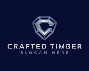 Industrial Diamond Letter C logo design