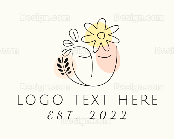 Floral Beauty Woman Logo