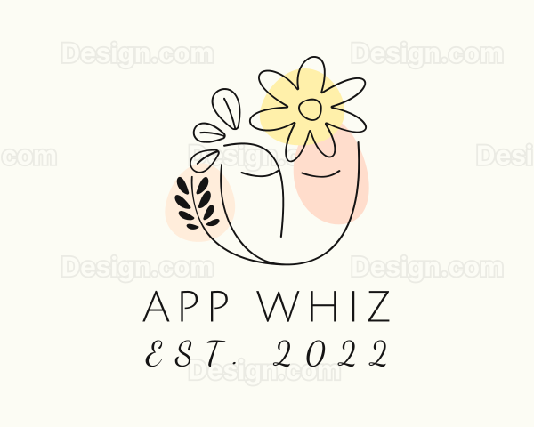 Floral Beauty Woman Logo