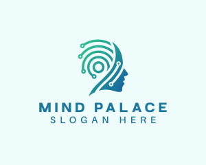 Mind Psychologist Tech logo design